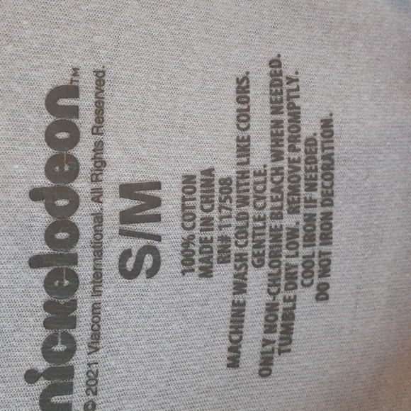 Nickelodeon Rugrats character graphic print white short sleeve shirt S/M - Picture 5 of 7